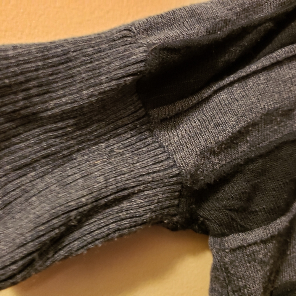 Black/Gray Striped Lightweight Sweater Knit - Picture 3 of 5